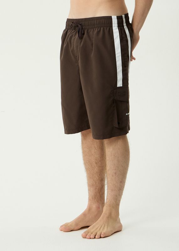 HOUSE RELATED CARGO SWIM SHORT - COFFEE