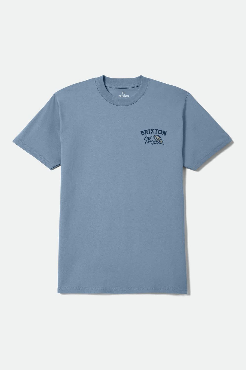 LAY LOW SS STANDARD TEE - STEEL BLUE
