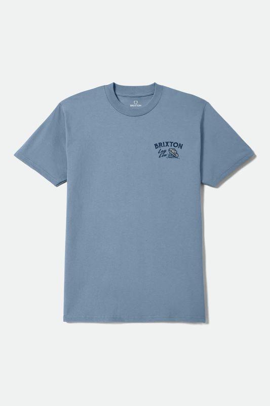 LAY LOW SS STANDARD TEE - STEEL BLUE