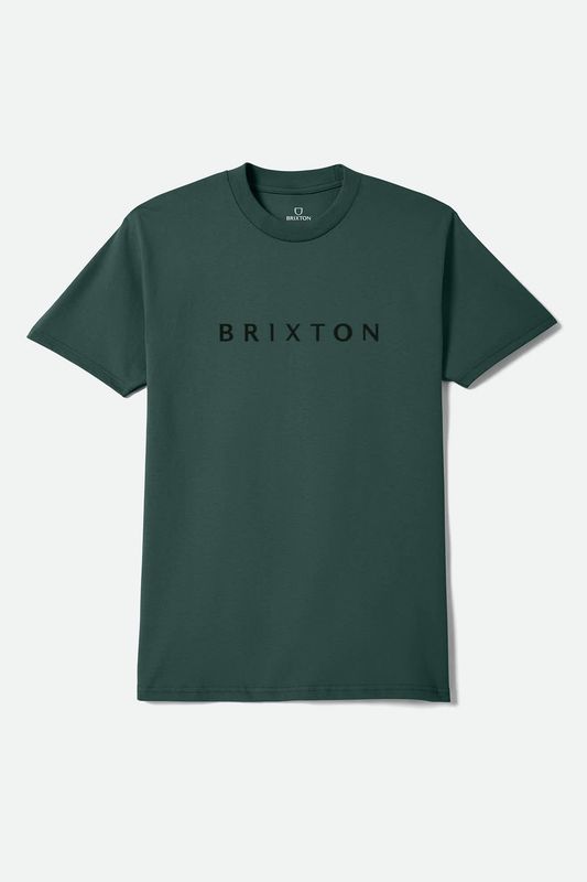 ALPHA LINE S/S STND TEE - FOREST GREEN