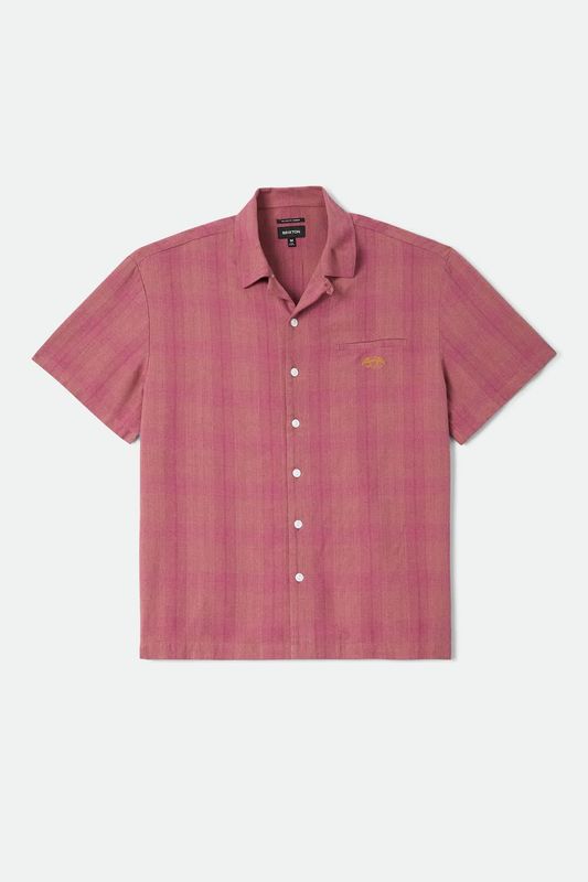 CENTURY S/S WOVEN - PINK SHADOW PLAID