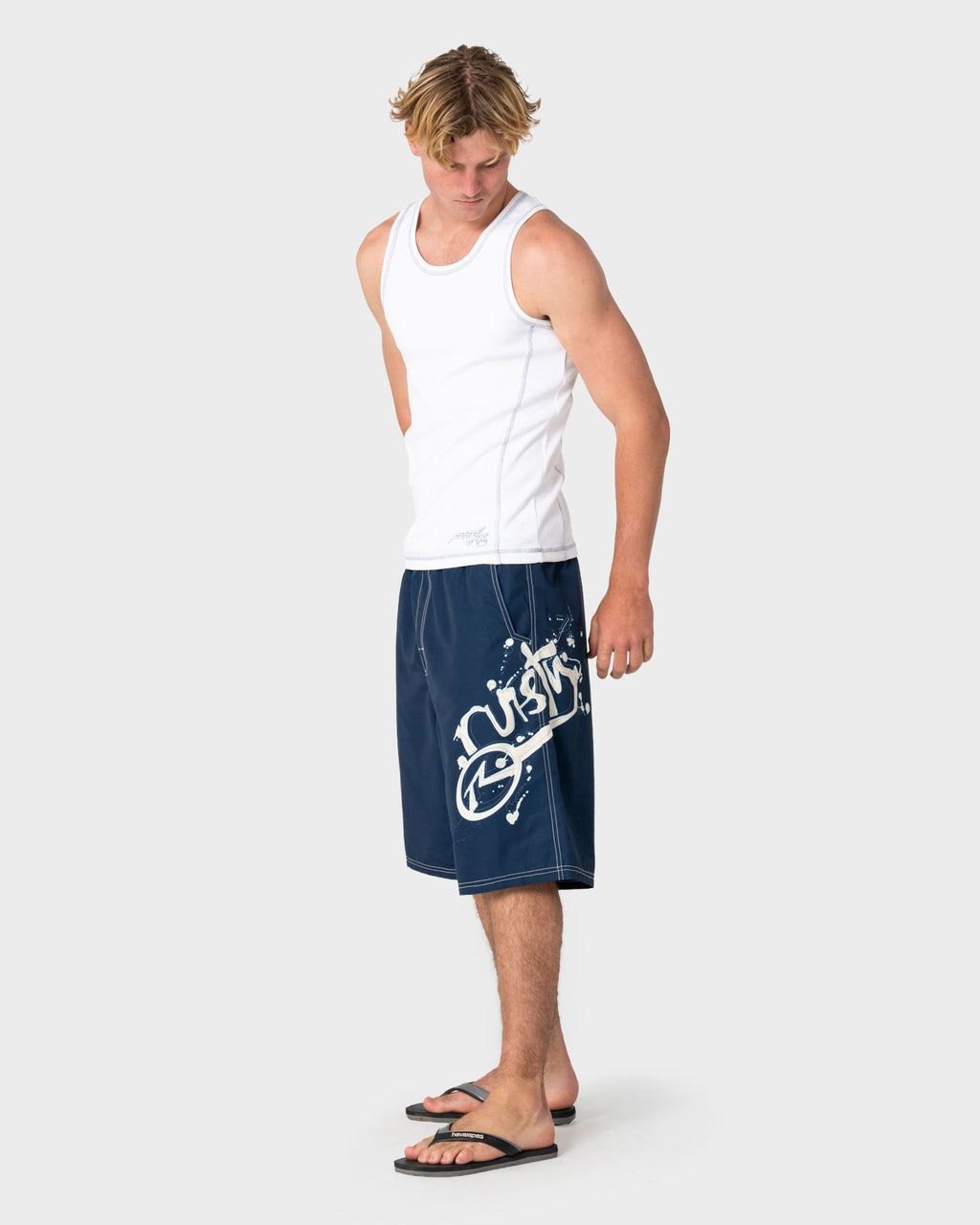 CEATHAIR HYBRID WAIST BOARDSHORT - NAVY BLUE