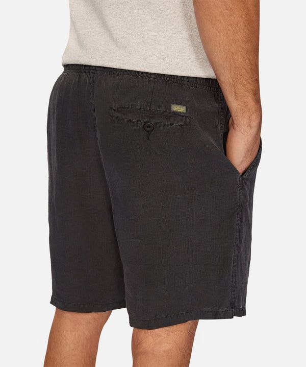 THE MARINA LINEN SHORT - DARK NAVY