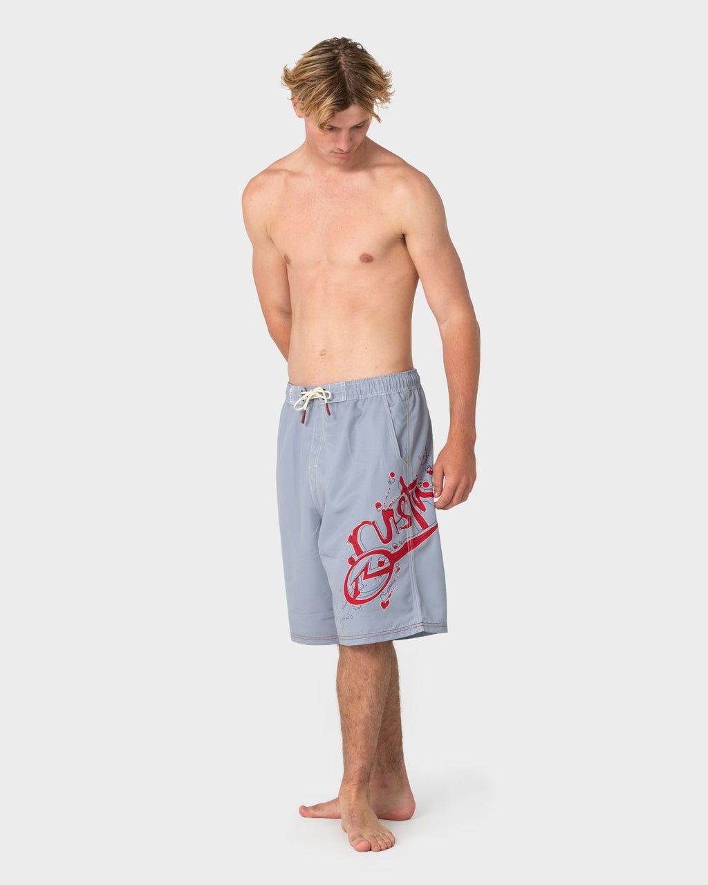 CEATHAIR HYBRID WAIST BOADSHORT - STONE GREY