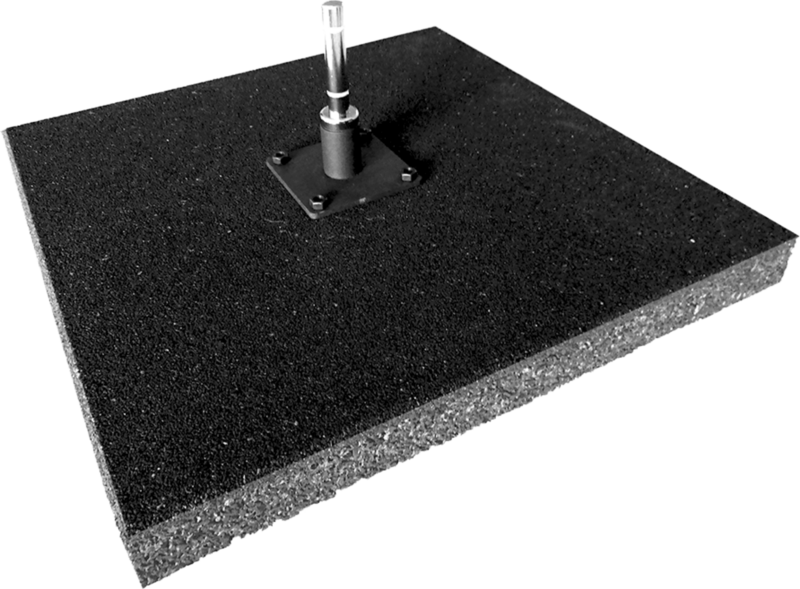 Rubber base 50x50x5
