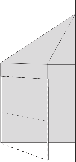 Tentes demi mur