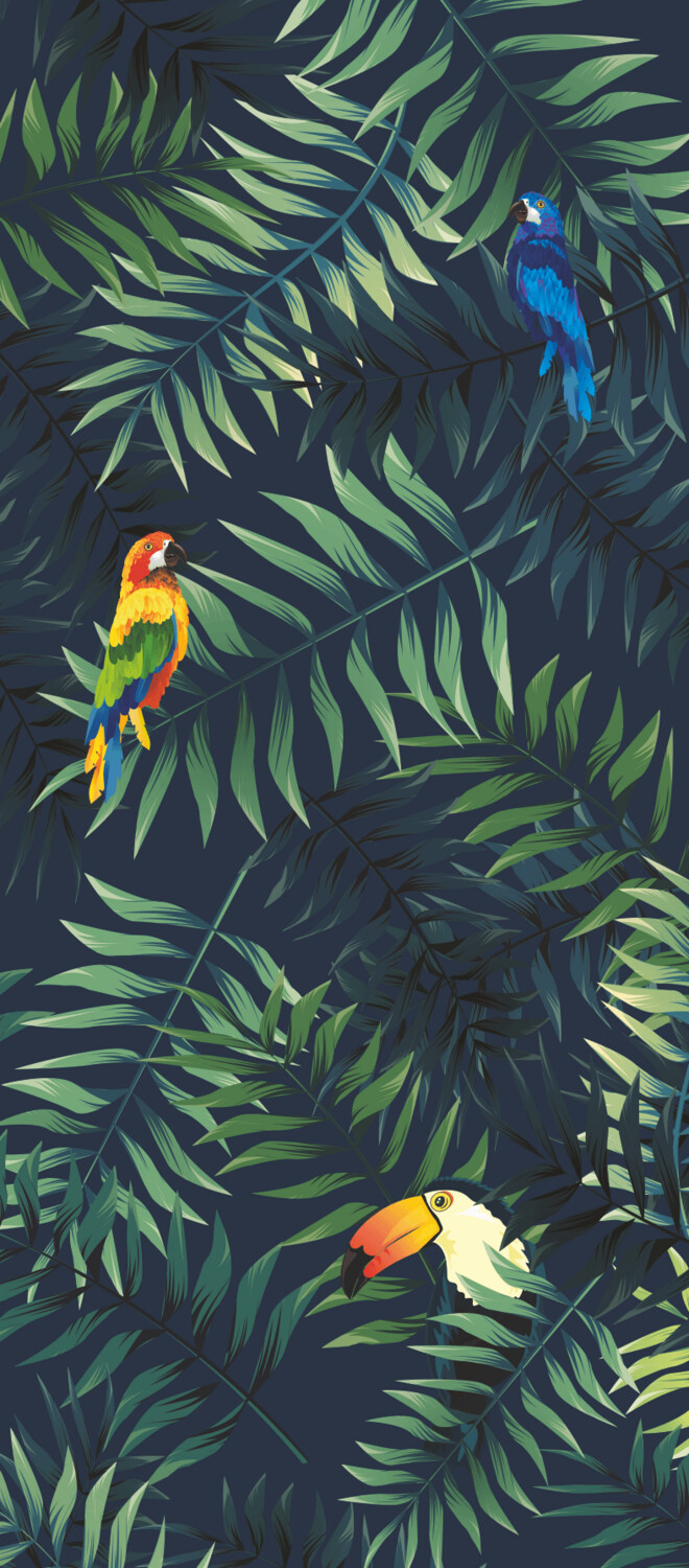 Toile tendue Tropical, Visuel seul: Non, Formats: 1.00 x 2.60 M