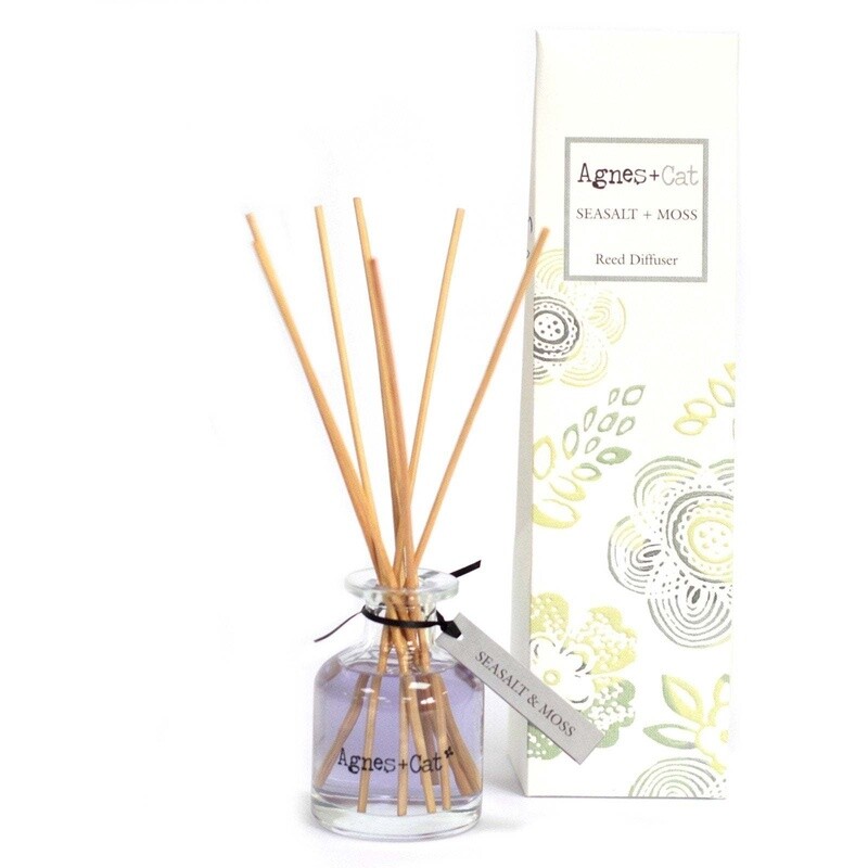 Agnes+Cat Reed Diffuser Seasalt and Moss