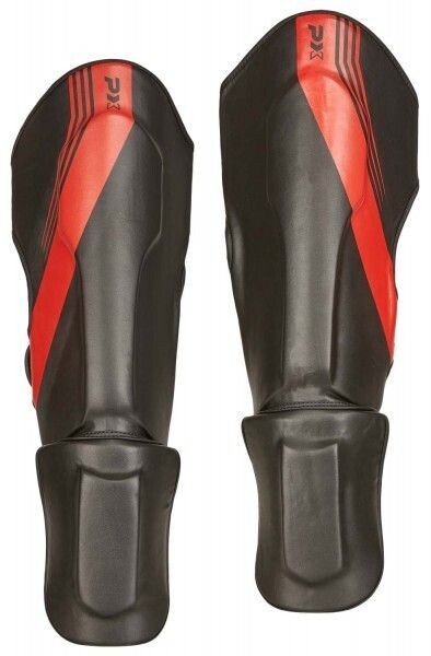 PX Schienbein- Spannschoner PX Schienbein- Spannschoner "Fight Pro", schwarz/rot