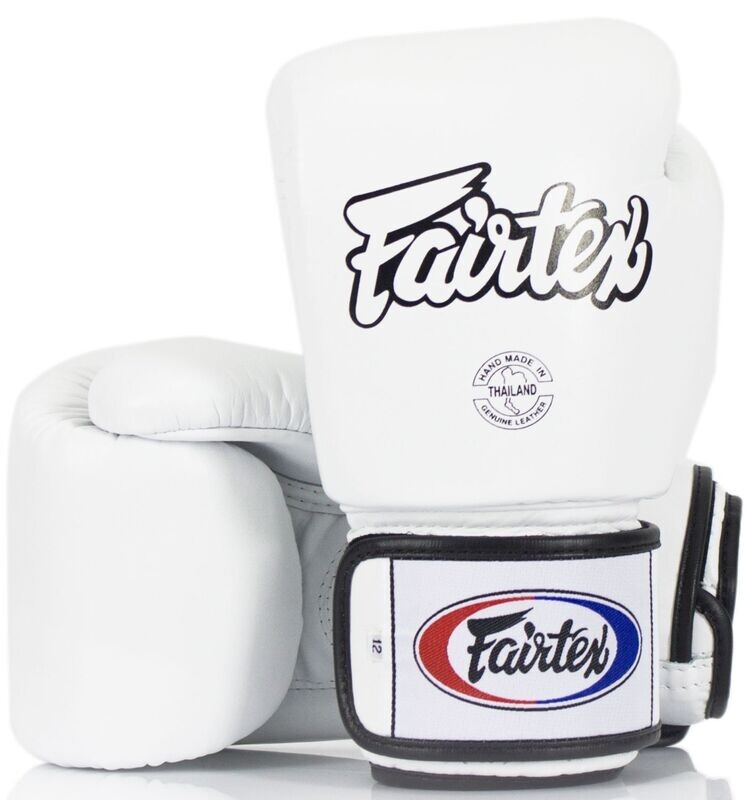 Fairtex Boxhandschuhe, BGV1, Echtleder, weiss Fairtex Boxhandschuhe, BGV1, Echtleder, weiss