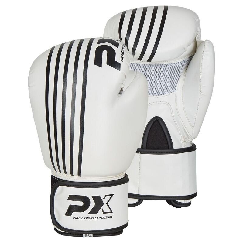 PX Boxhandschuhe, PX Boxhandschuhe, "Sparring", PU, weiss