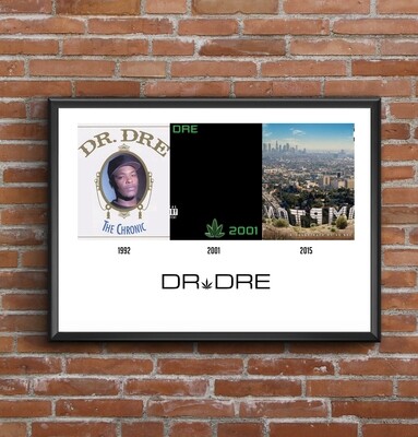 DR Dre Discography Print