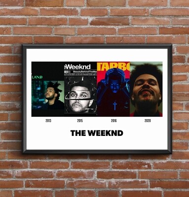 The Weeknd Discography Print