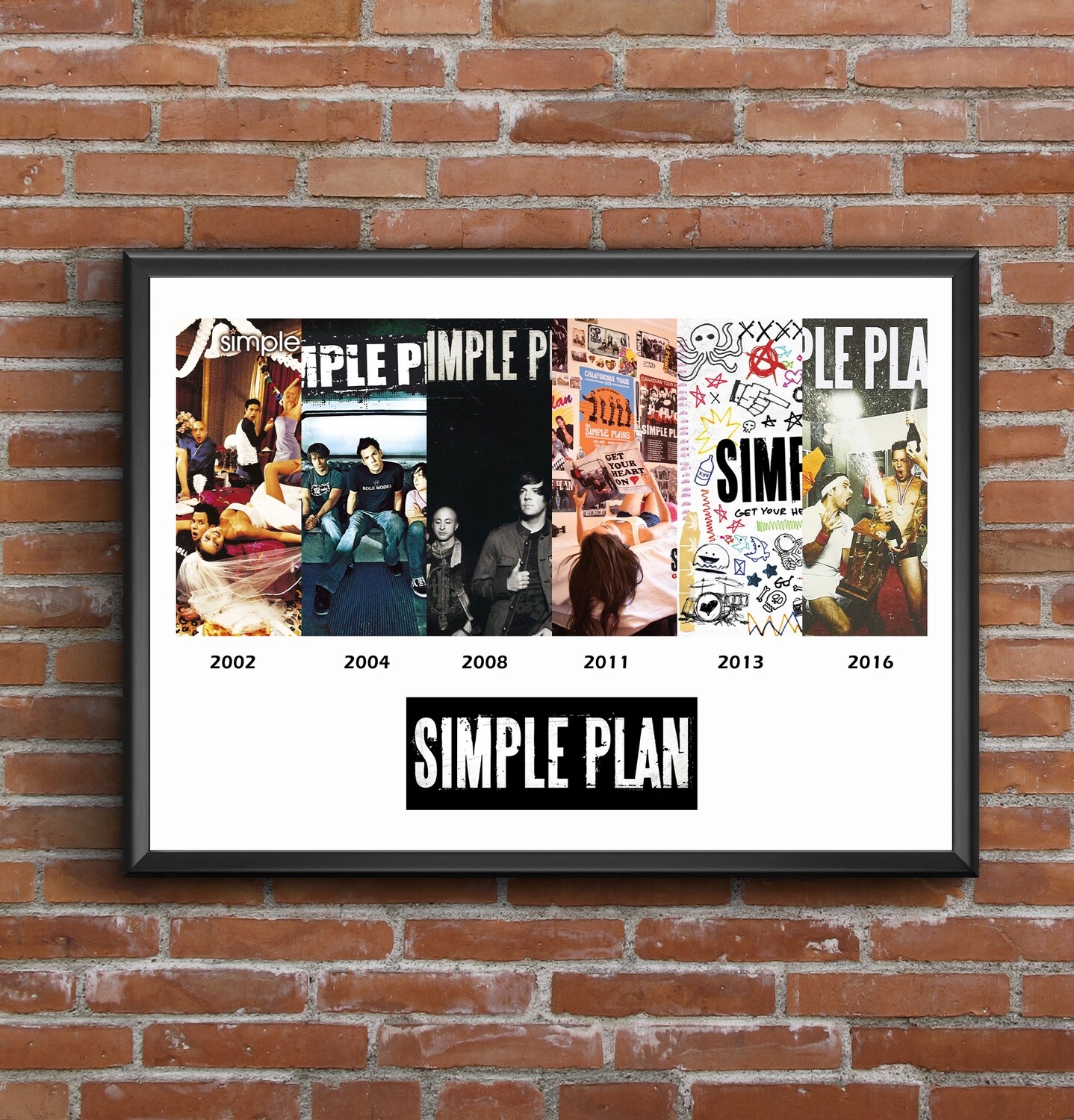 Simple Plan Discography Print