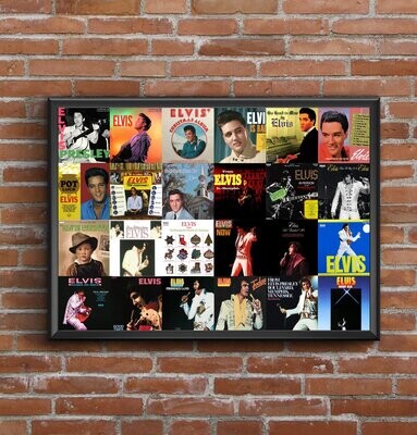 Elvis Presley Discography Print