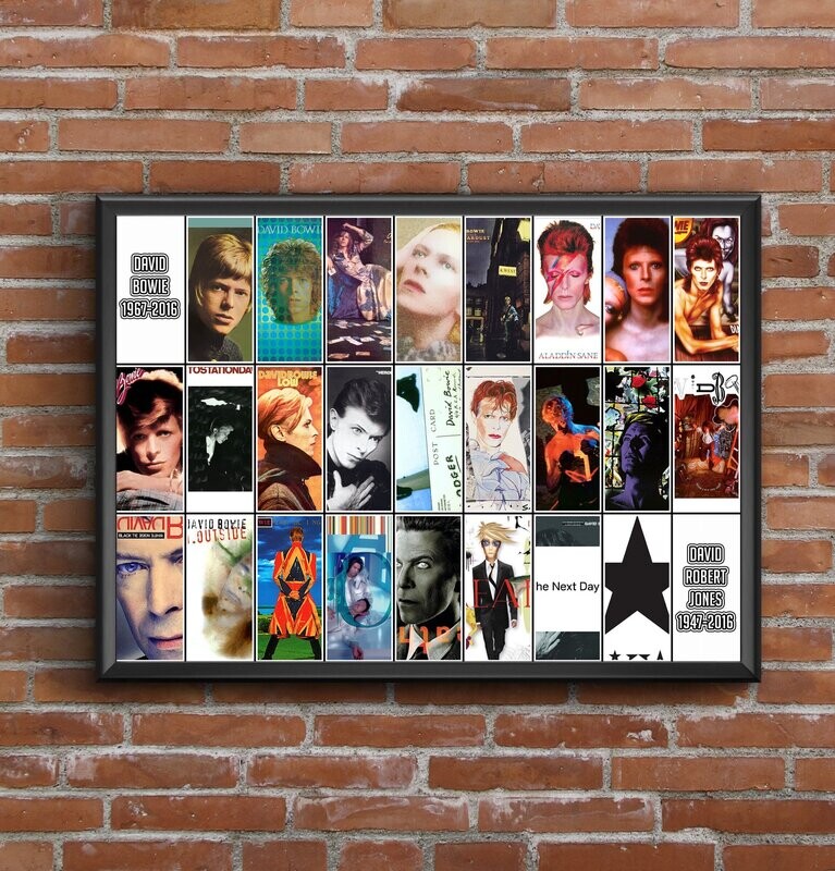 David Bowie Discography Print