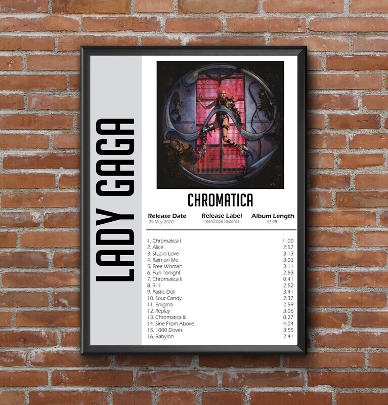 Lady Gaga - Chromatica Album Print