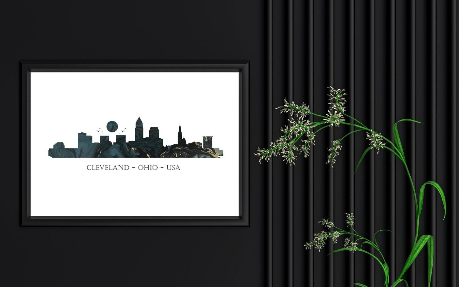 Cleveland - Ohio  USA Skyline Print