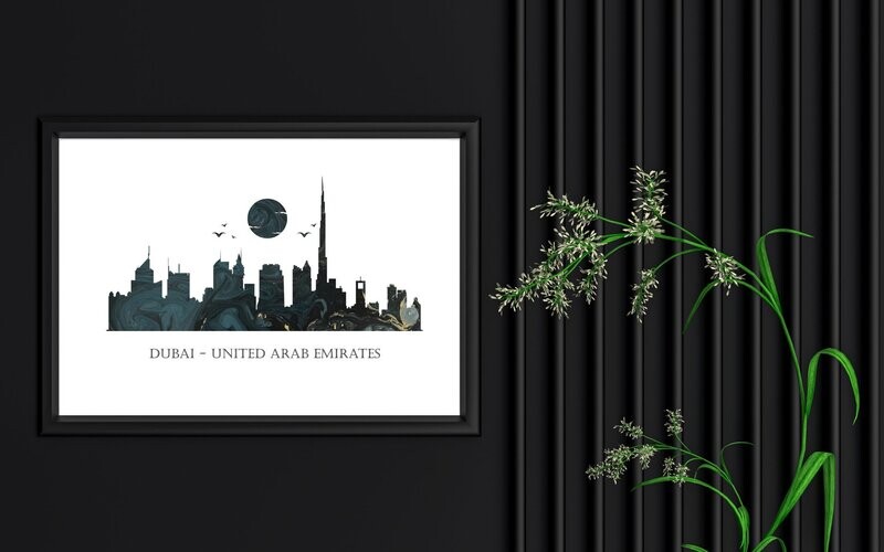 Dubai - United Arab Emirates - Skyline Print