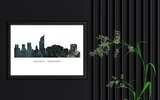 Jakarta - Indonesia  Skyline Print