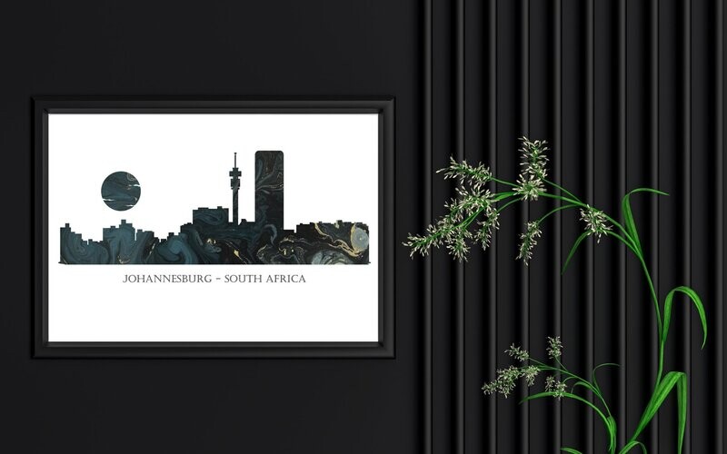 Johannesburg - South Africa  Skyline Print