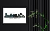 Phoenix - Arizona - USA Skyline Print