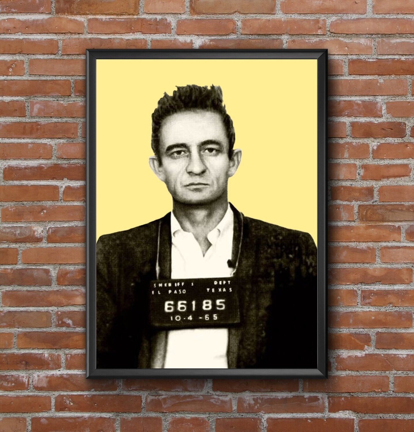 Johnny Cash  Pop Art Mug Shot Print