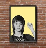 Jane Fonda - Pop Art Mug Shot Print