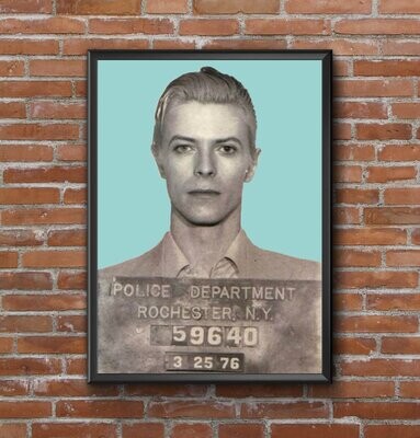 David Bowie - Pop Art Mug Shot Print