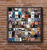 100 Best Selling Albums of the 90s Collage Print