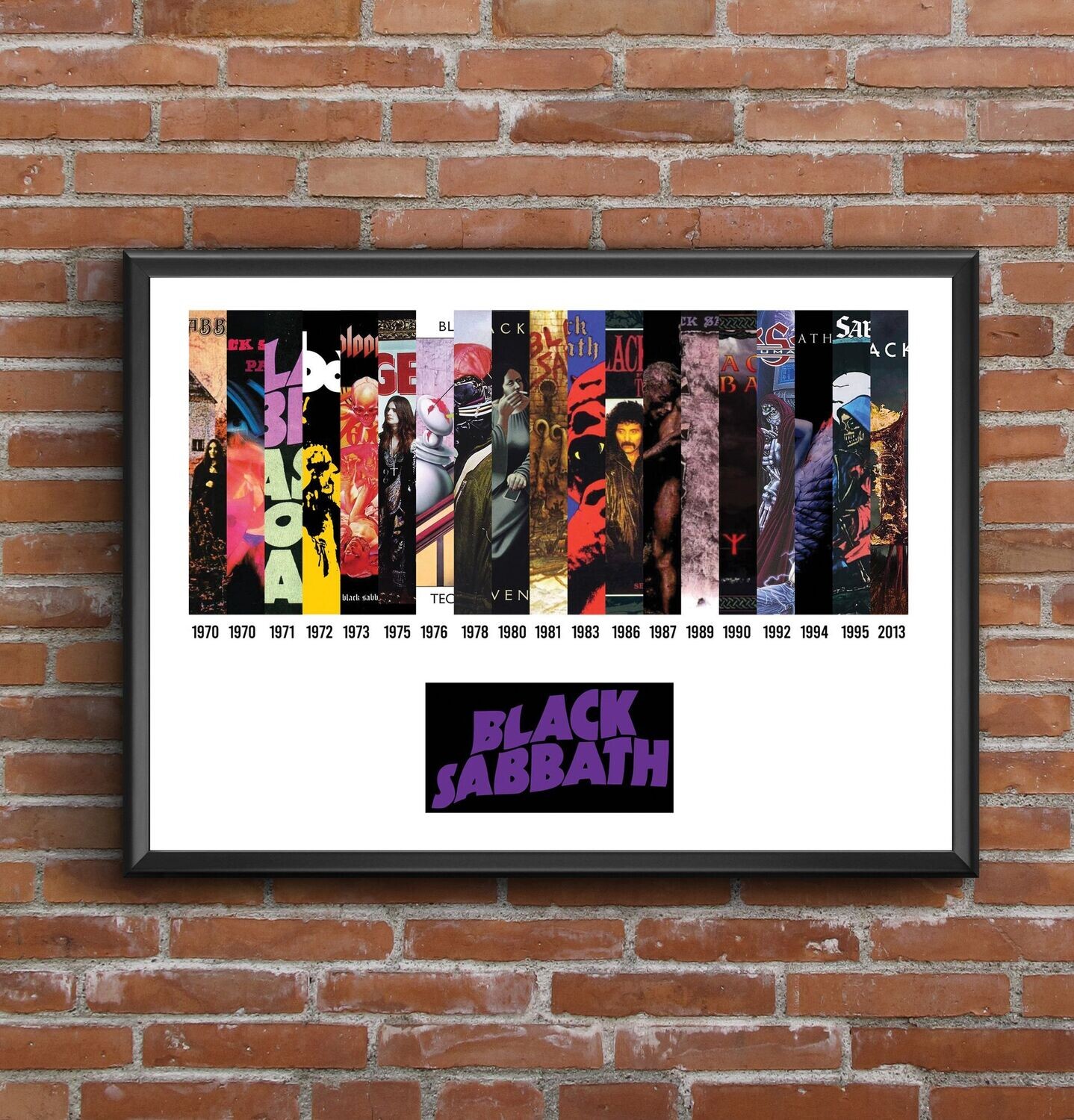 Black Sabbath Discography Print