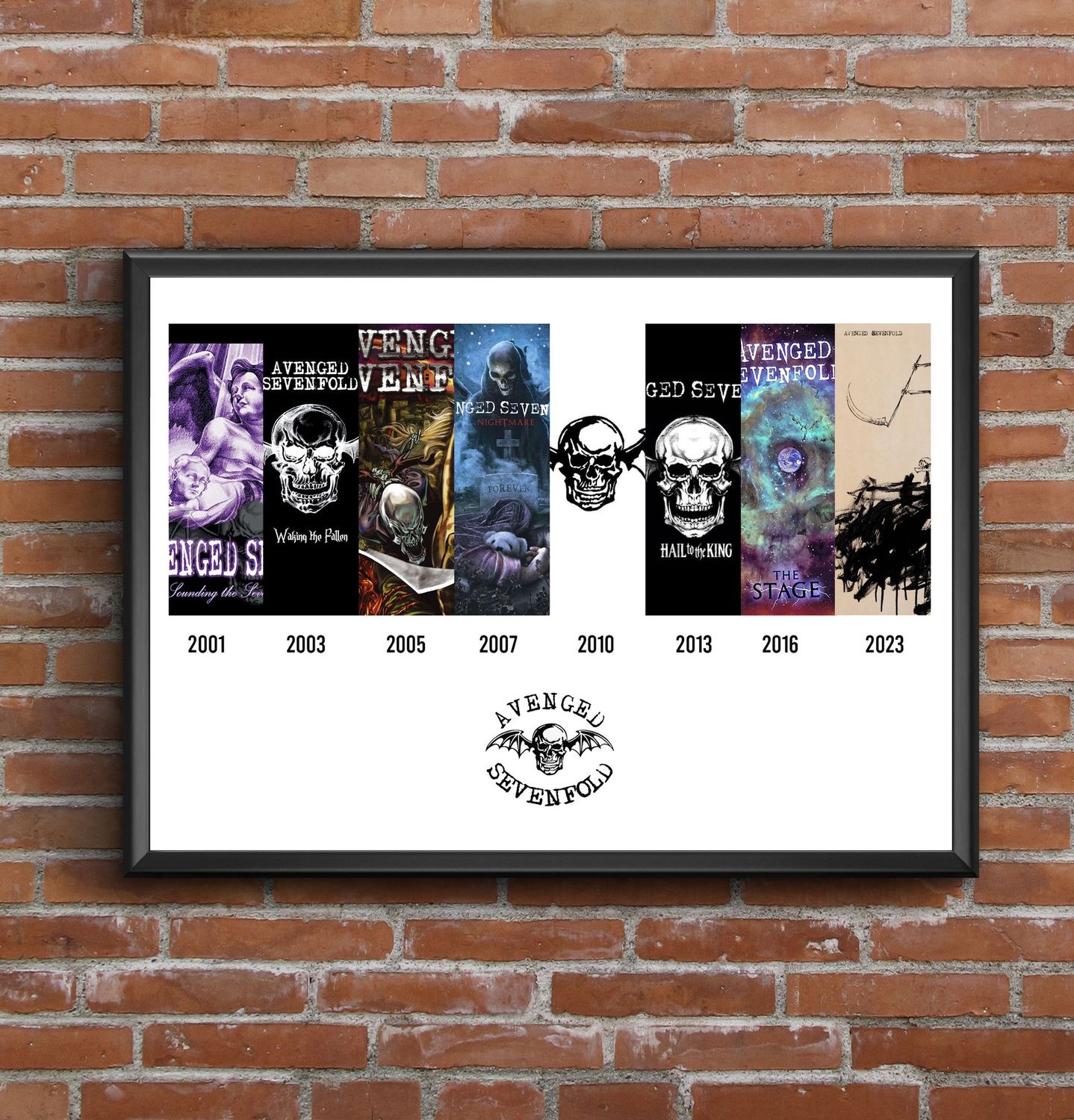 Avenged Sevenfold Discography Print