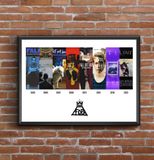 Fall Out Boy Discography Print