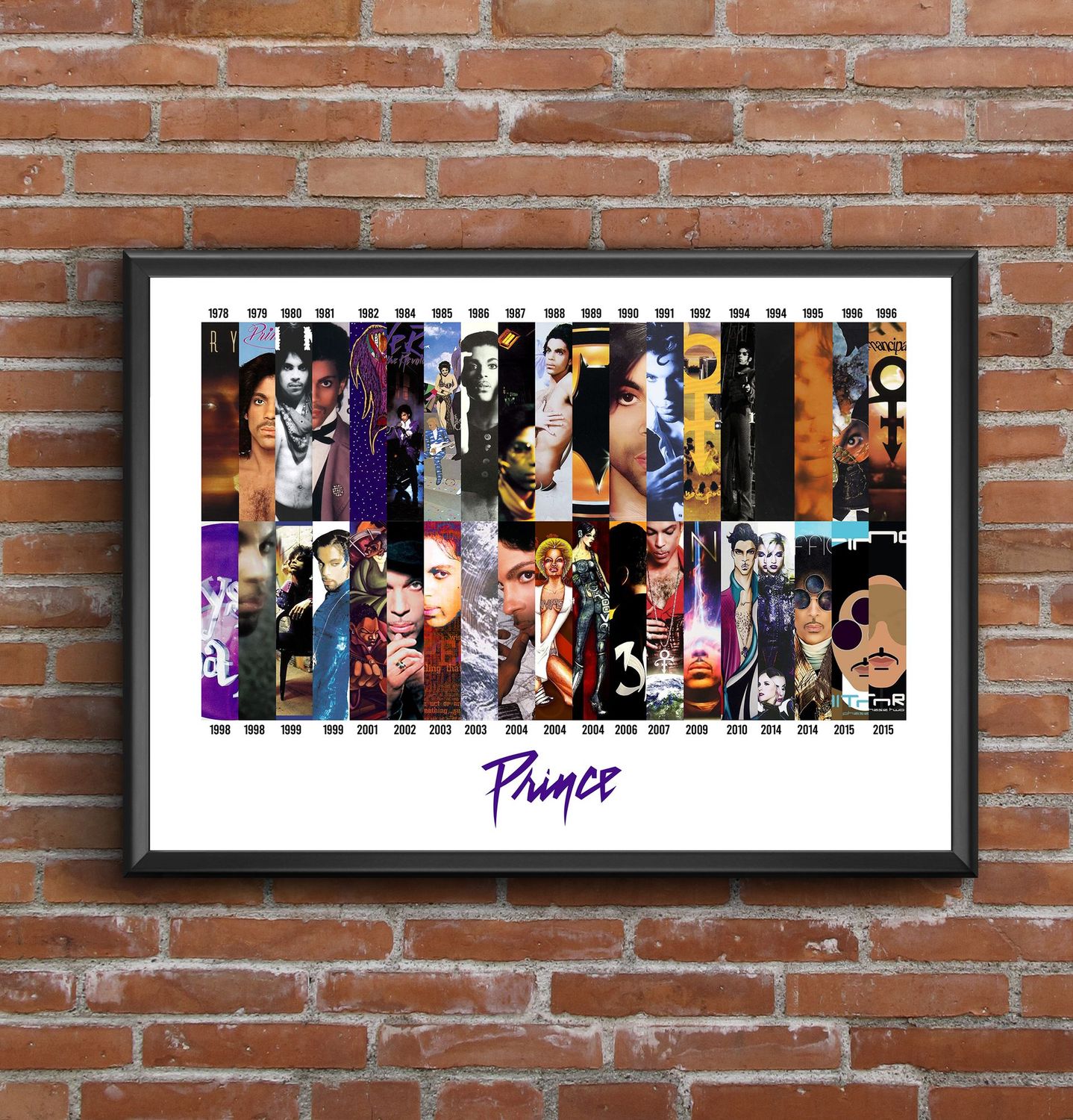 Prince Discography Print