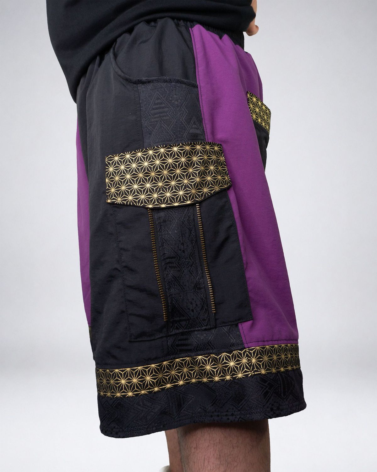 JAKO PANTS LILAC/BLACK/GOLD · SIZE XL