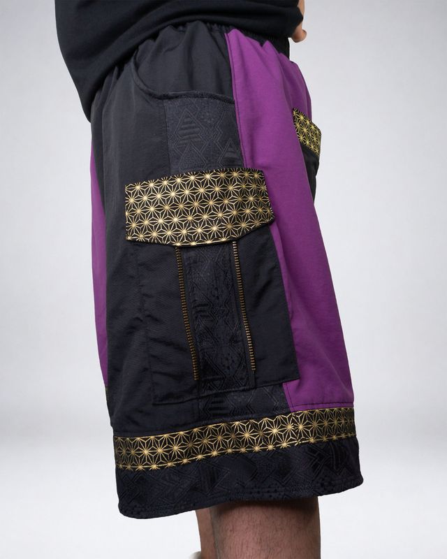 JAKO PANTS LILAC/BLACK/GOLD · SIZE XL