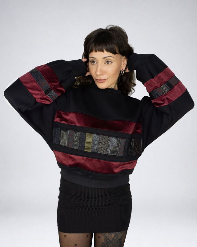 SUDADERA NAMI PATCHWORK