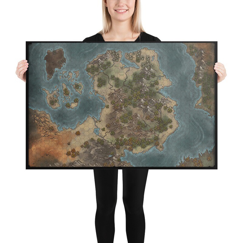 Orlian Peninsula DIY Table Map