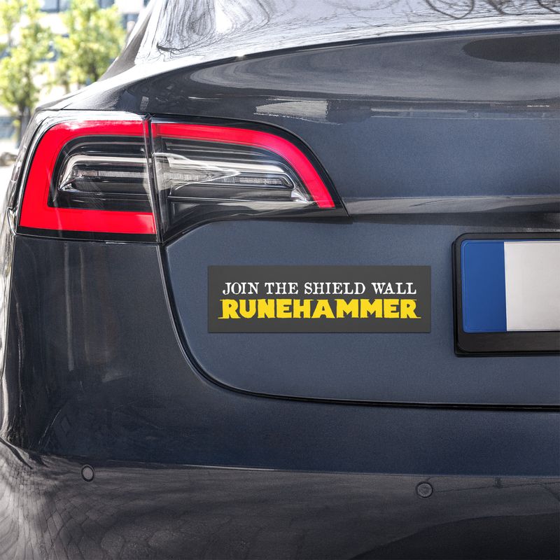 Shield Wall Car Magnet