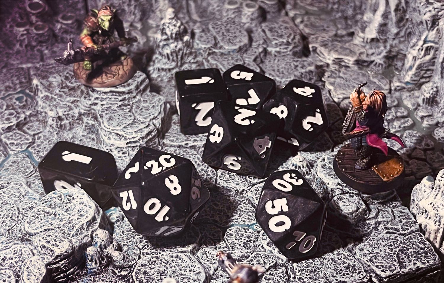 Runehammer Polyhedral Dice Set: Dark Star