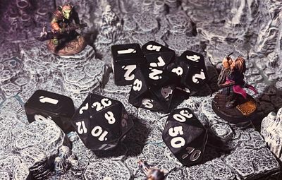 Runehammer Polyhedral Dice Set: Dark Star