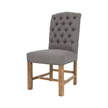 Uhpolstered Dining Chairs Gray or Flax W/Natural or Charcoal Gray Legs