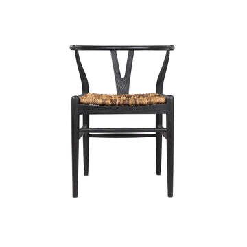 Wishbone Dining Chair in Black or Natural