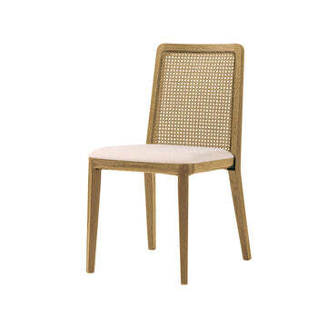 Cane Dining Chair - Oyster Linen/Natural
or Black