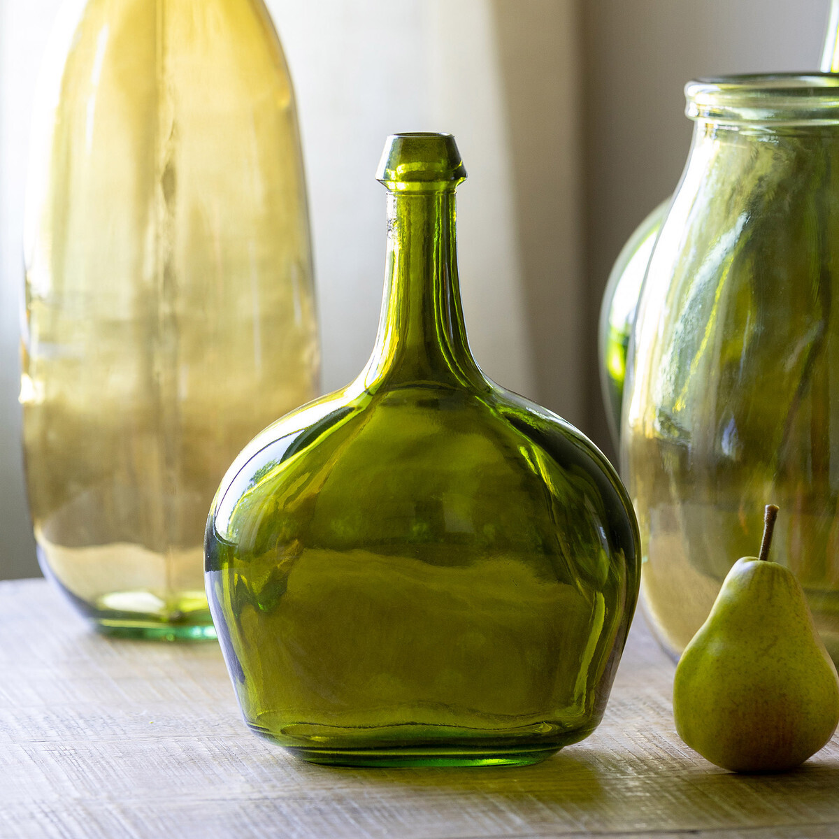 Olive Bottle Vase, Medium