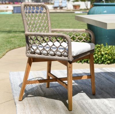 Outdoor Dining Chair Gray
