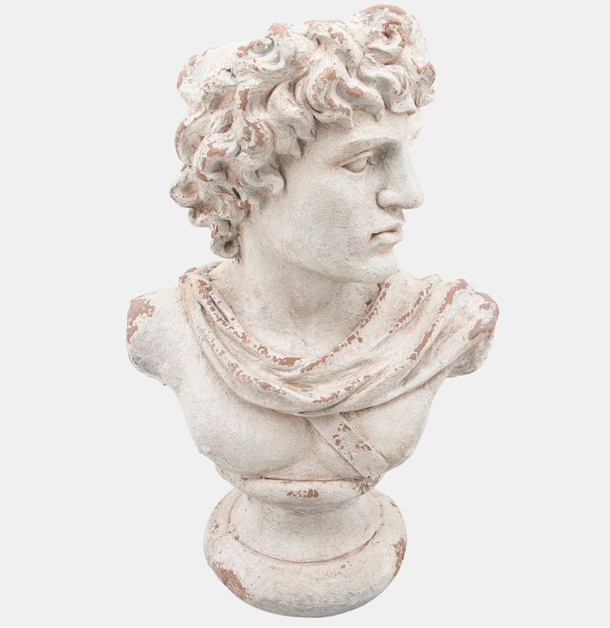 31&quot;H David Bust Antique White