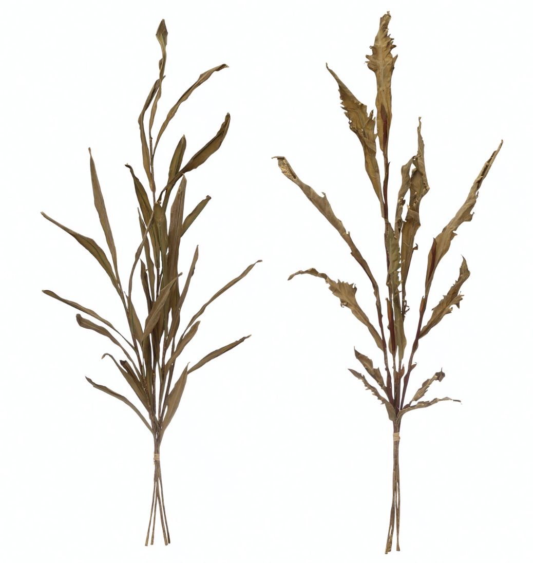 47&quot;H - 51&quot;H Faux Leaf Stem, Sage