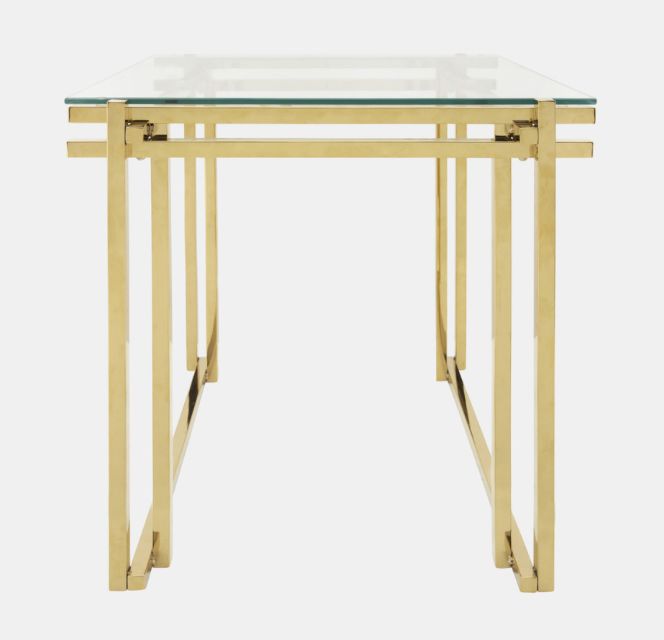 Gold Side Table 24&quot;