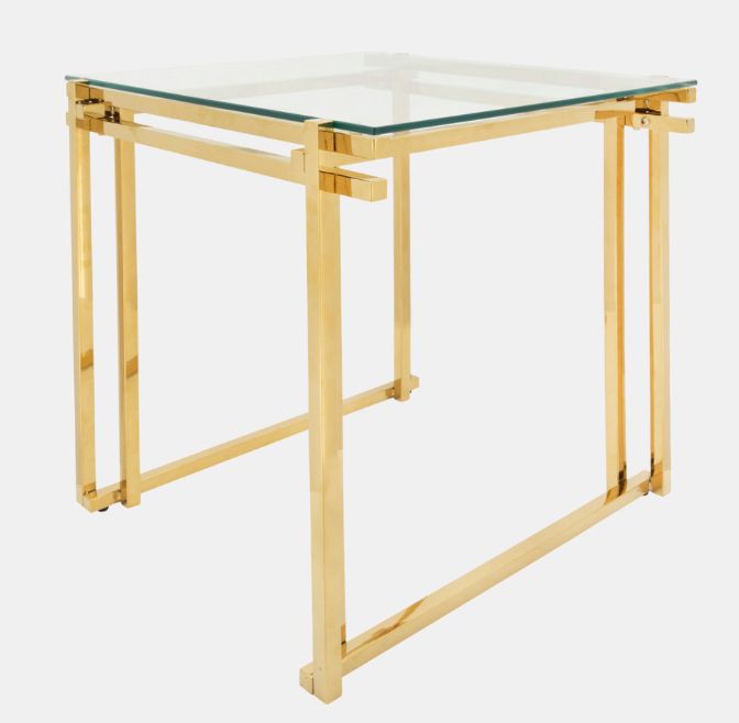 Gold Side Table 24"
